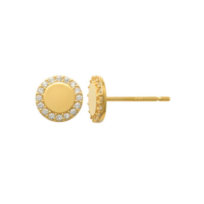 Guldörhängen 18K - Sparkling circle