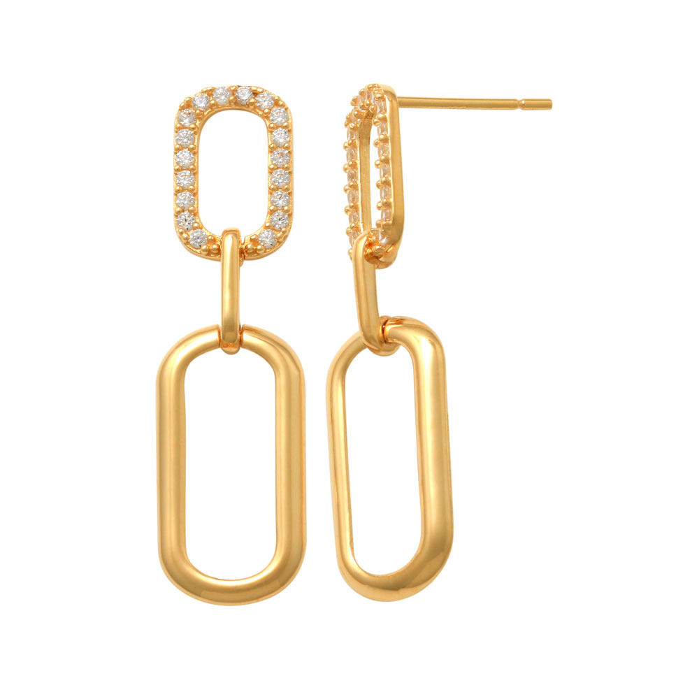 Guldörhängen 18K - Sparkling triple