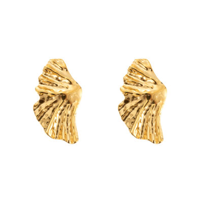 By Jolima - Stålörhänge Feather gold/silver