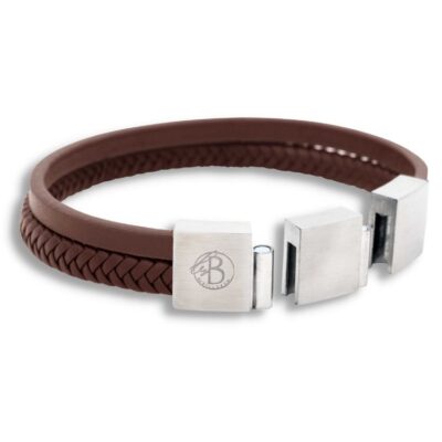 By Billgren- Läderarmband Lance brun
