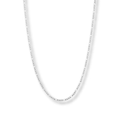 By Billgren - Stålhalsband Figaro 3mm stål/guld