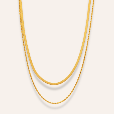 Sintridou - Stålhalsband Dubble chain