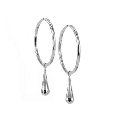astrid&agnes - stålörhängen Bella big hoops stål
