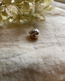 18K Vintage - Pärllås rött och vitt guld