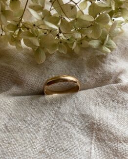 18K Vintage - Slät ring rött guld
