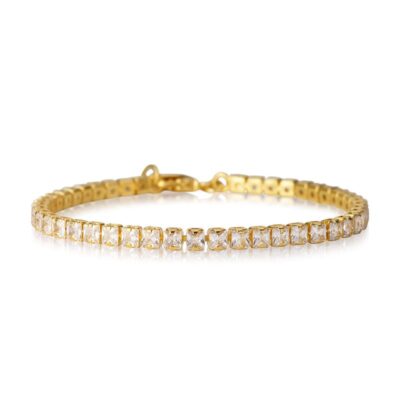 Caroline Svedbom - Armband Zara crystal guld/rhodium