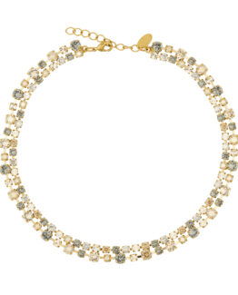 Caroline Svedbom - Halsband Mini Pomona black golden combo