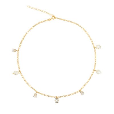Caroline Svedbom - Halsband Lumina pearl/crystal