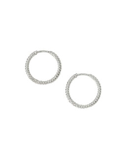Syster P - Beloved twisted medium hoops silver/förgyllt