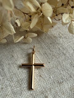 18K Vintage - Hängsmycke kors