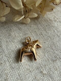 18K Vintage - Hängsmycke Dalahäst