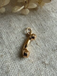 18K Vintage - Hängsmycke telefon
