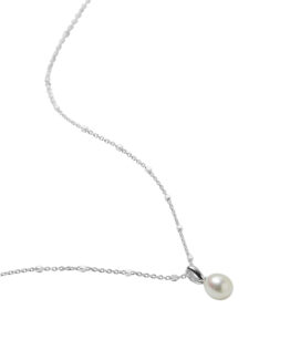 Syster P- Silverhalsband Treasure Single pearl