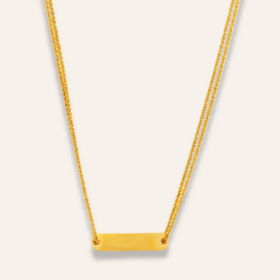 Sintridou - Stålhalsband Golden classic disc