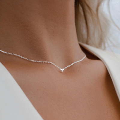 Drakenberg Sjölin - Silverhalsband Drops