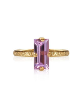 Caroline Svedbom - Ring Baguette violet