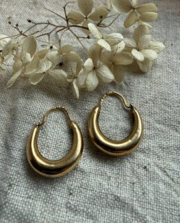 18K Vintage - Örhängen creoler
