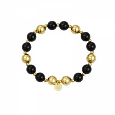 Bud to Rose- Armband Kelly svart/guld