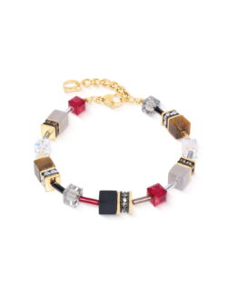 Coeur de lion - Armband Grey brown red