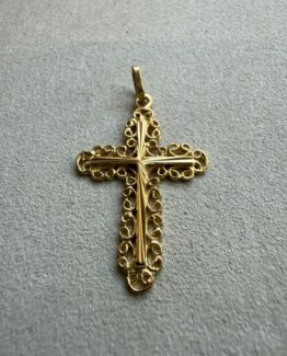 18K Vintage - Hängsmycke Kors
