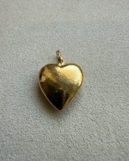 18K Vintage - Hängsmycke Hjärta massivt