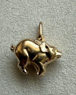 18K Vintage - Hängsmycke Gris