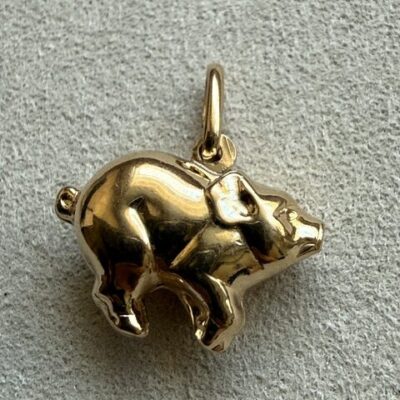 18K Vintage - Hängsmycke Gris
