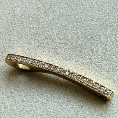 18K Vintage - Hängsmycke med briljanter