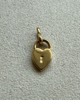 18K Vintage - Hängsmycke hänglås