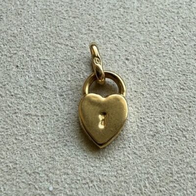 18K Vintage - Hängsmycke hänglås