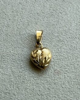 18K Vintage - Hängsmycke hjärta