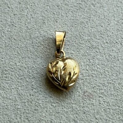 18K Vintage - Hängsmycke hjärta