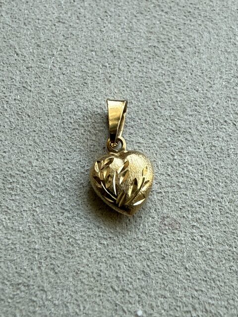 18K Vintage - Hängsmycke hjärta