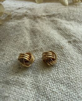 18K Vintage - Örhängen knut