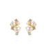 Molly Earrings Pearl+Crystal Gold
