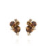 Molly Earrings Rec Smoked Topaz Combo Gold (1)