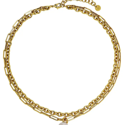 Dyrberg/Kern - Halsband Aurelia white pearl