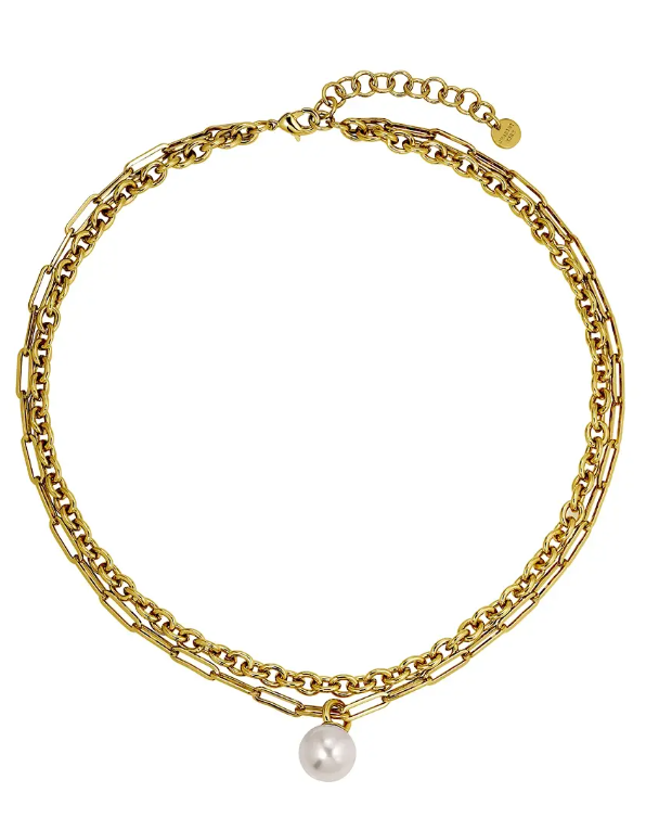 Dyrberg/Kern - Halsband Aurelia white pearl