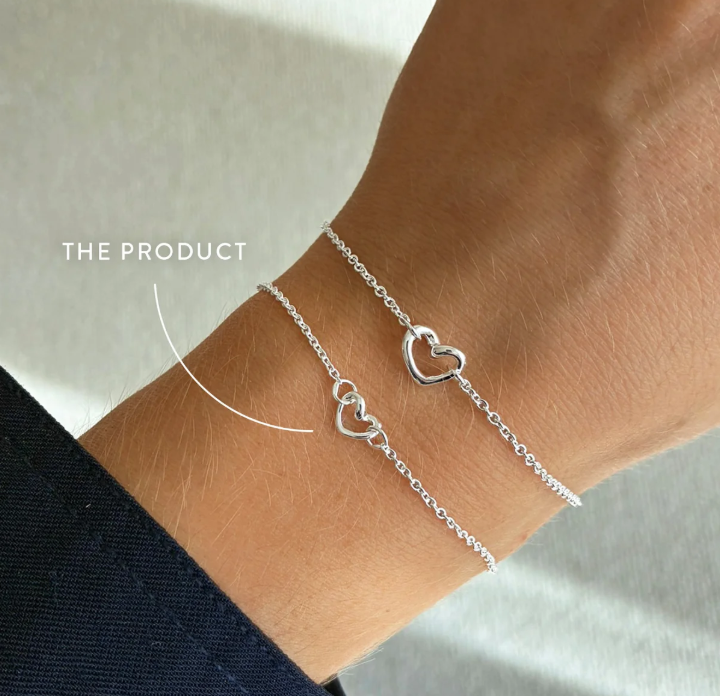 Drakenberg Sjölin-Silverarmband Love Vibe petite brace