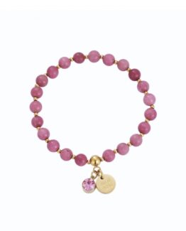 Bud to Rose- Armband Beverly rosa/guld