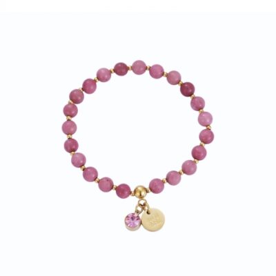 Bud to Rose- Armband Beverly rosa/guld