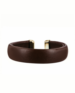 astrid&agnes - Läderarmband Ava brun/svart