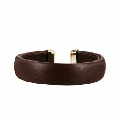 astrid&agnes - Läderarmband Ava brun/svart