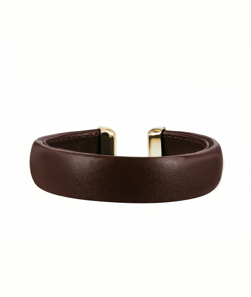 astrid&agnes - Läderarmband Ava brun/svart