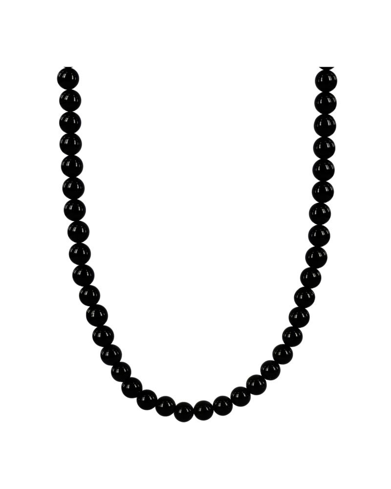 astrid&agnes - Stålhalsband Gina onyx