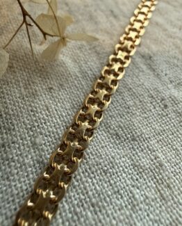 18K Vintage - Armband X-länk 18cm