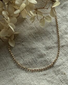 18K Vintage - Halsband Kullänk 43cm