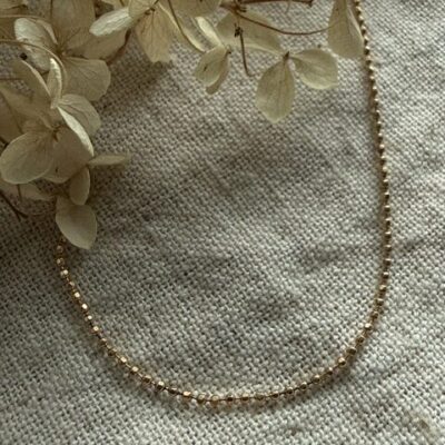 18K Vintage - Halsband Kullänk 43cm
