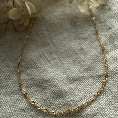 18K Vintage - Halsband Singapore 38cm