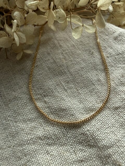 18K Vintage - Halsband Pansar 45,5cm